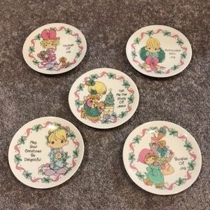 Set of Precious Moments plates